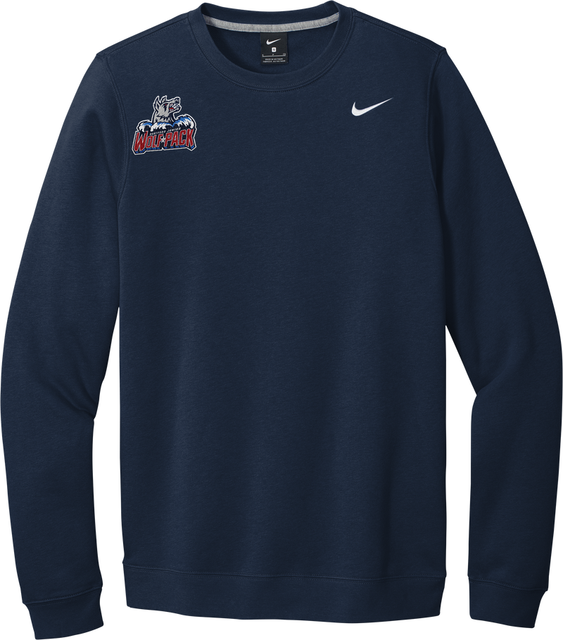 Hartford Jr. Wolfpack Nike Club Fleece Crew