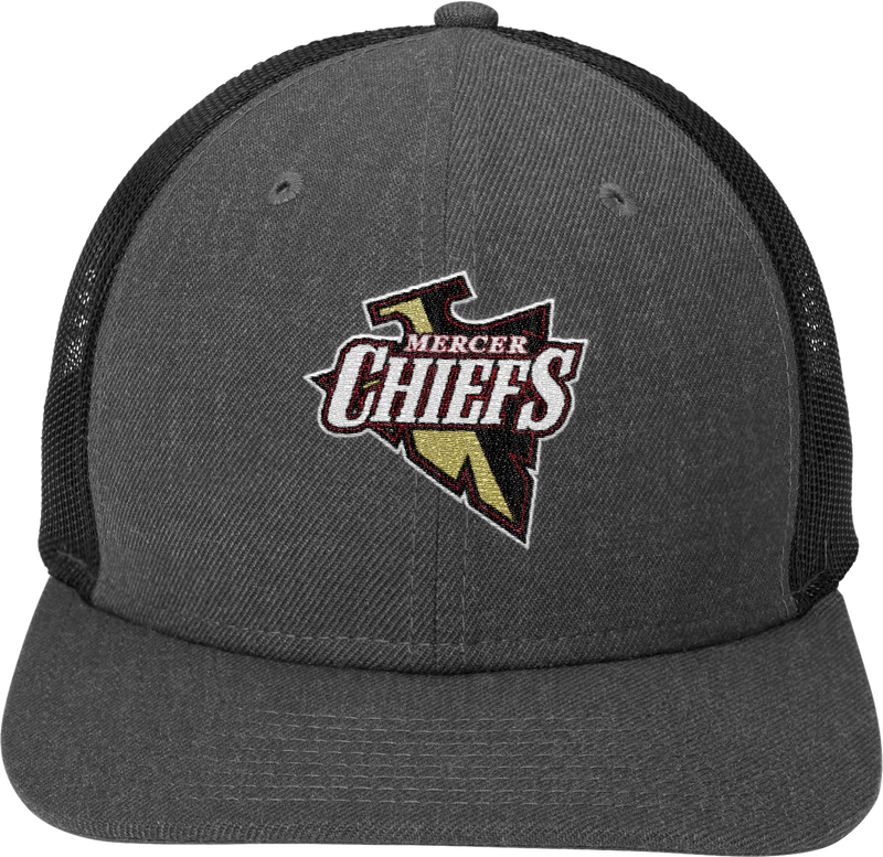 Mercer Chiefs New Era Snapback Low Profile Trucker Cap