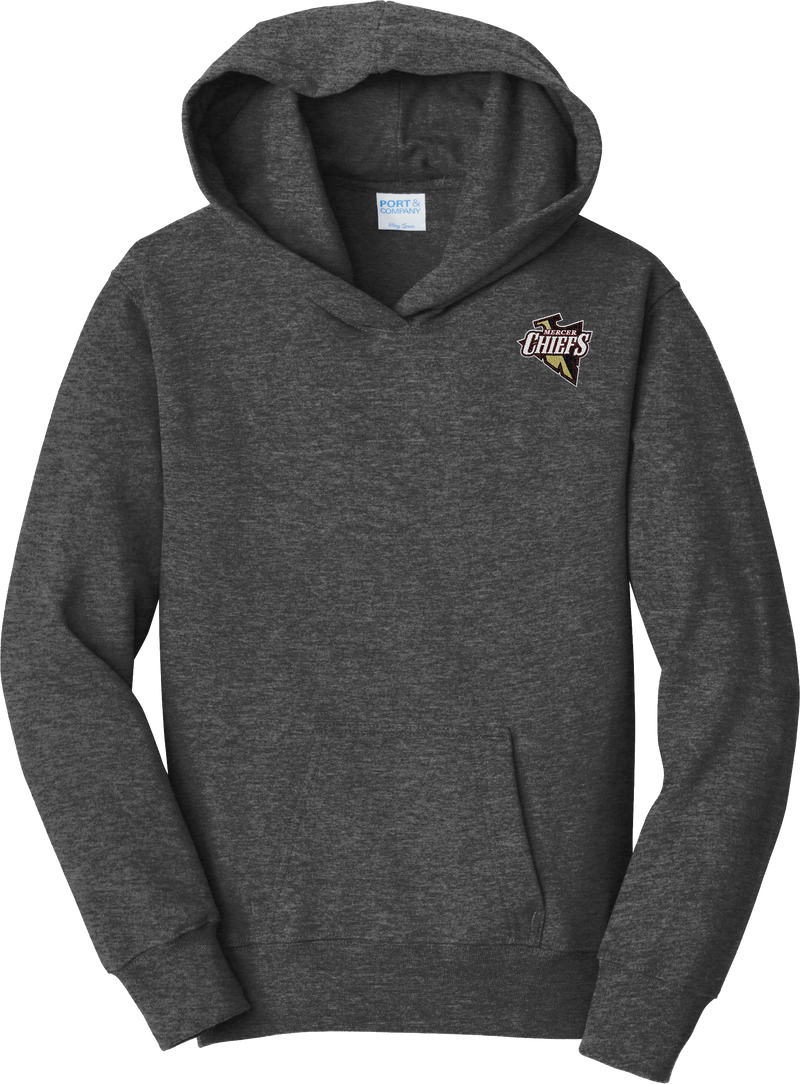 Mercer Chiefs Youth Fan Favorite Fleece Pullover Hooded Sweatshirt