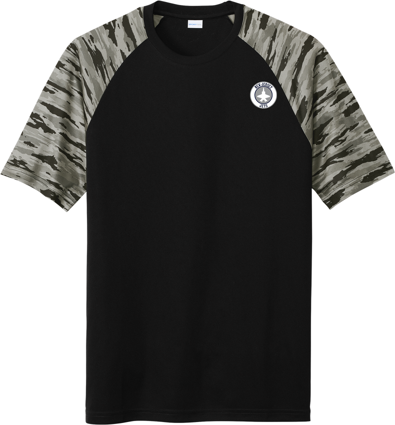 NJ Jets Drift Camo Colorblock Tee