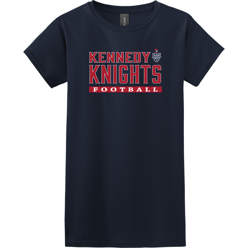 JFK Knights Football Softstyle Ladies' T-Shirt