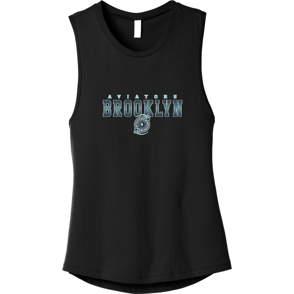 Brooklyn Aviators Womens Jersey Muscle Tank