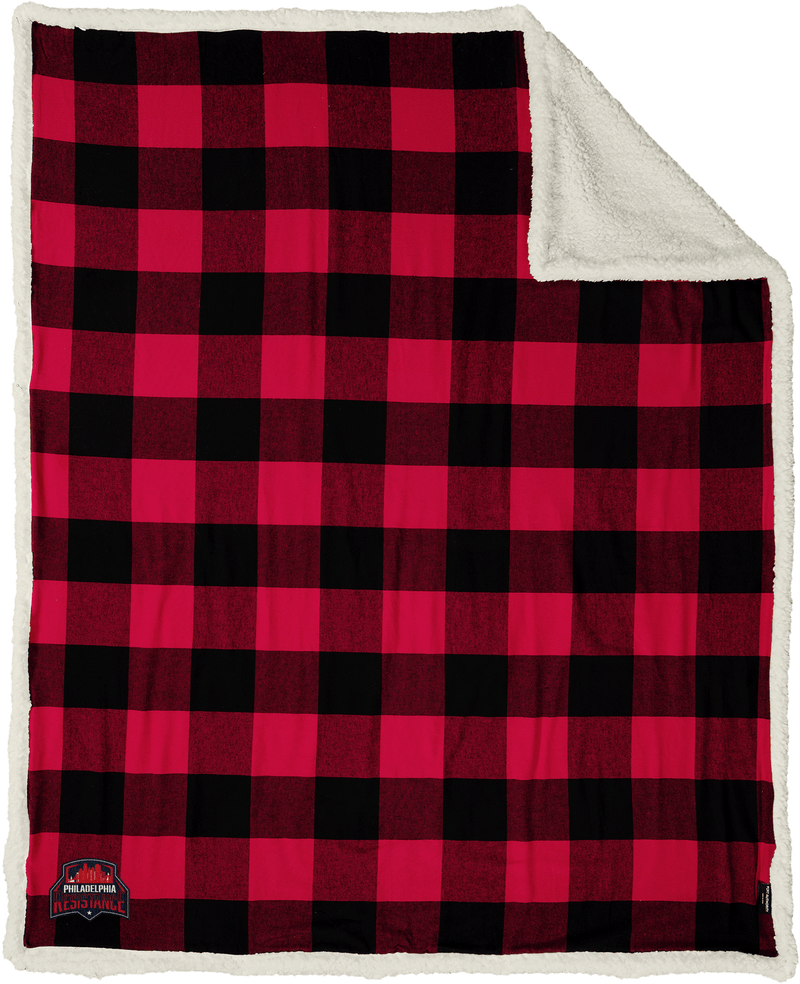 Philadelphia Resistance Flannel Sherpa Blanket