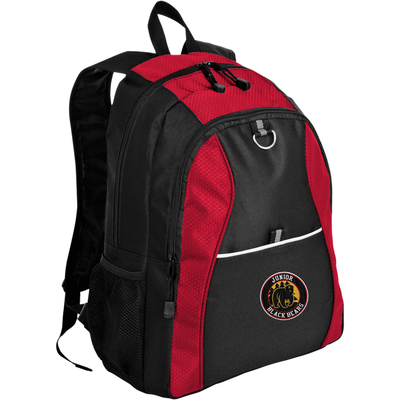 MD Jr. Black Bears Contrast Honeycomb Backpack