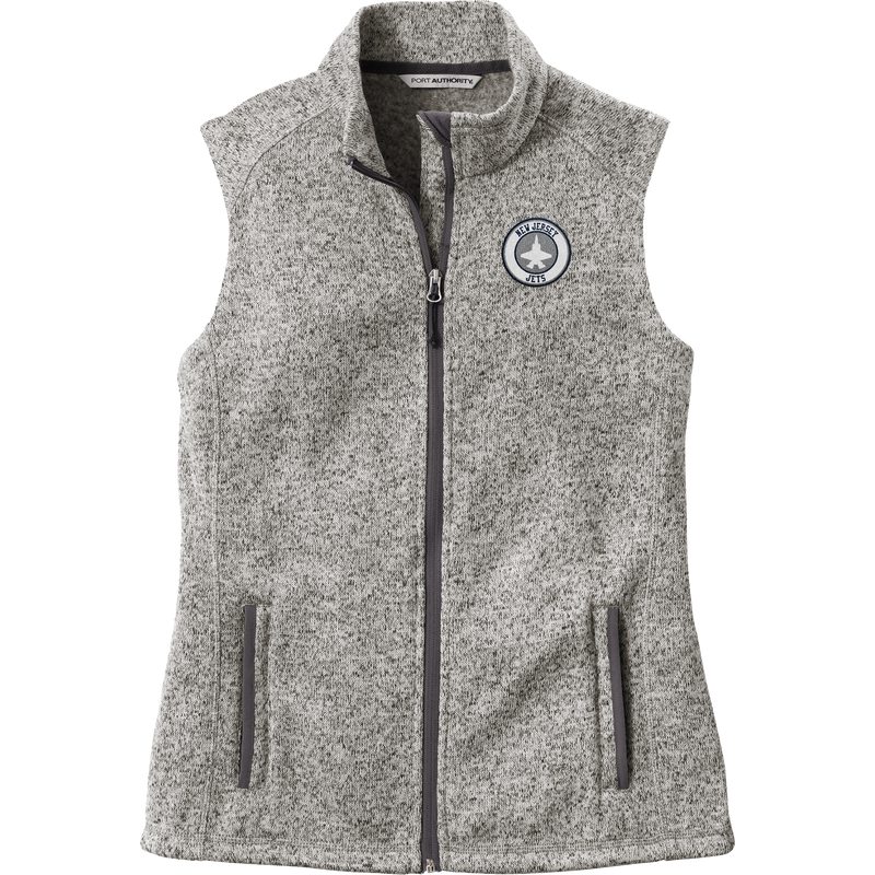 NJ Jets Ladies Sweater Fleece Vest