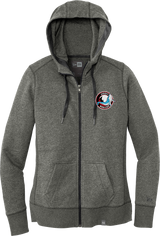 Jersey Shore Whalers New Era Ladies French Terry Full-Zip Hoodie