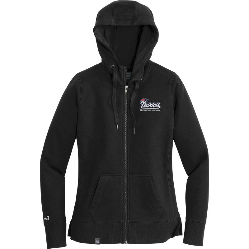 Secaucus Patriots New Era Ladies French Terry Full-Zip Hoodie