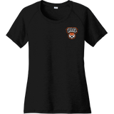 Princeton Jr. Tigers Ladies PosiCharge Tri-Blend Wicking Scoop Neck Raglan Tee