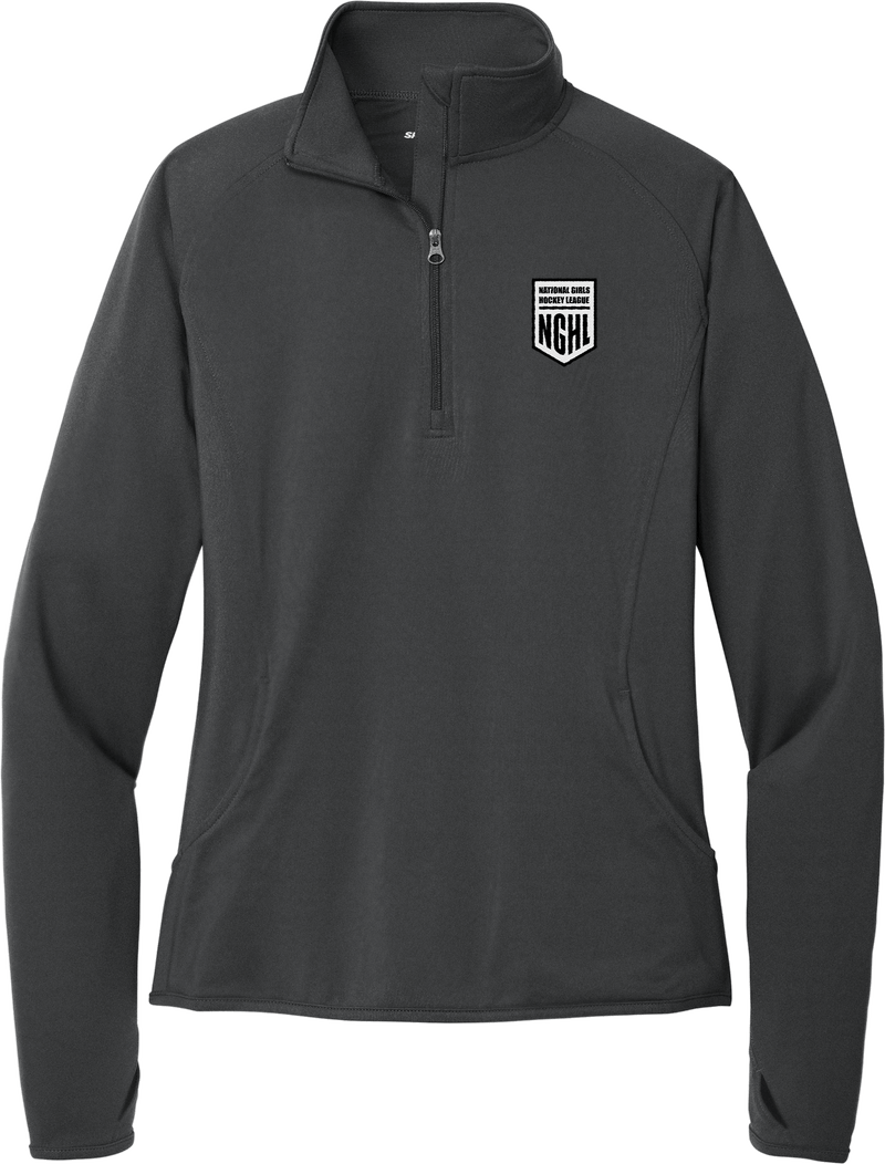 NGHL Ladies Sport-Wick Stretch 1/4-Zip Pullover