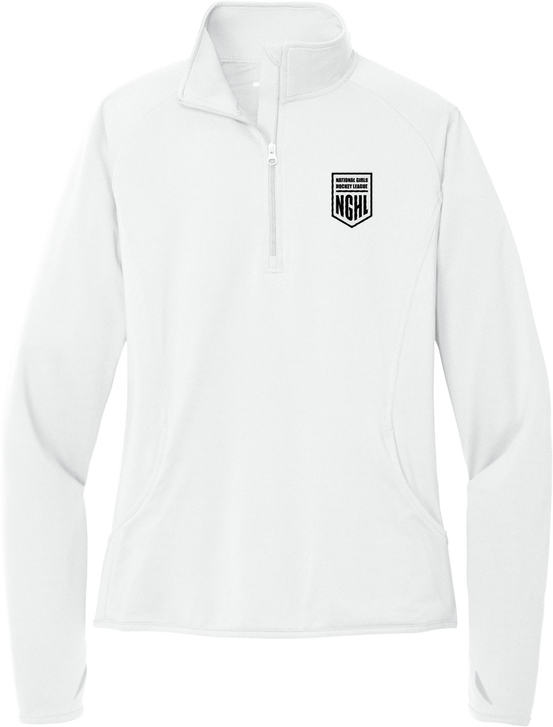 NGHL Ladies Sport-Wick Stretch 1/4-Zip Pullover