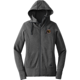 MD Jr. Black Bears New Era Ladies Tri-Blend Fleece Full-Zip Hoodie