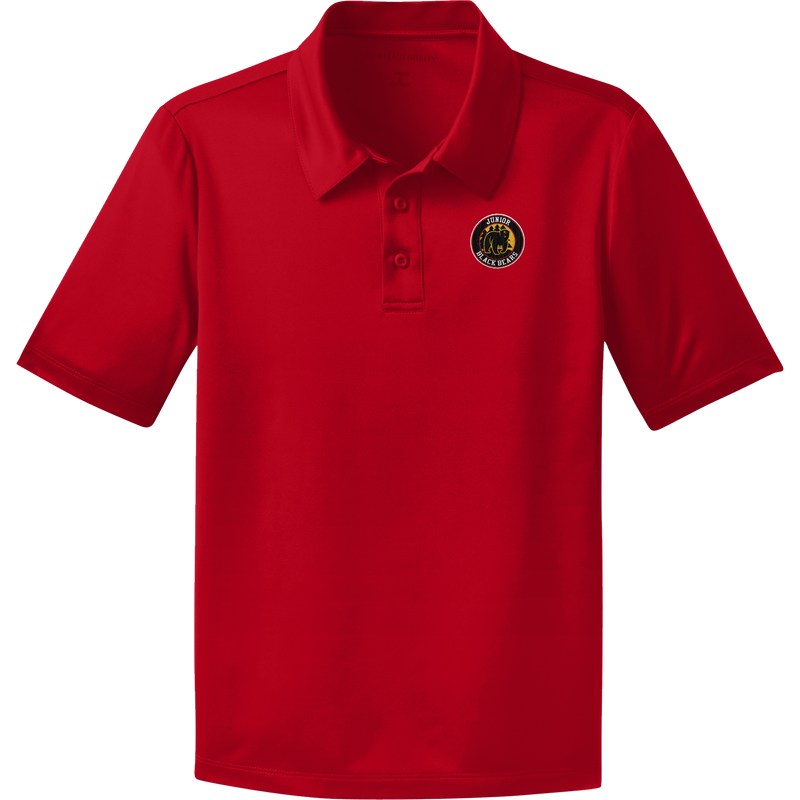 MD Jr. Black Bears Youth Silk Touch Performance Polo