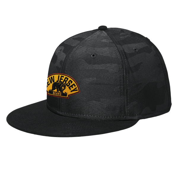 NJ Bears New Era Camo Flat Bill Snapback Cap