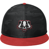 Scary Badgers New Era Camo Flat Bill Snapback Cap