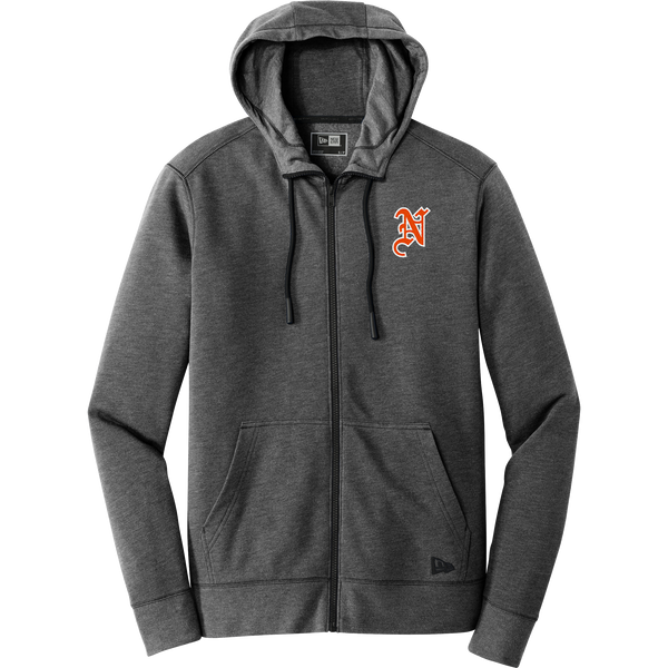 Midd North Hockey New Era Tri-Blend Fleece Full-Zip Hoodie