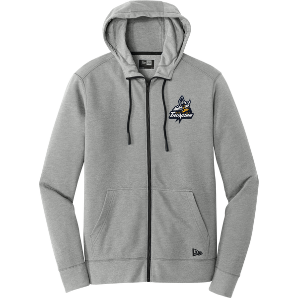 Mon Valley Thunder New Era Tri-Blend Fleece Full-Zip Hoodie