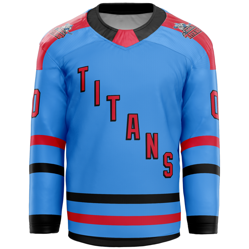 NJ Titans Tier 1 Bantam and Midgets Adult Player Sublimated Jersey