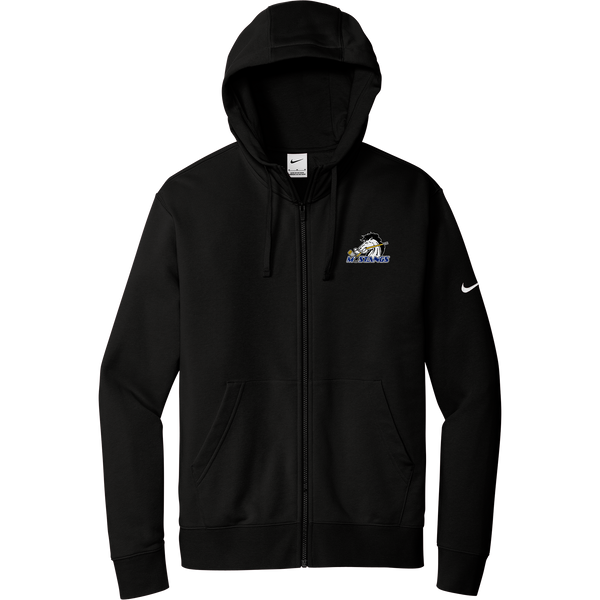 Mid-State Mustangs Nike Club Fleece Sleeve Swoosh Full-Zip Hoodie