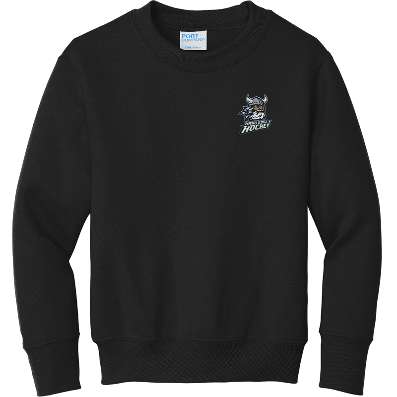 Hard Edge Hockey Youth Core Fleece Crewneck Sweatshirt