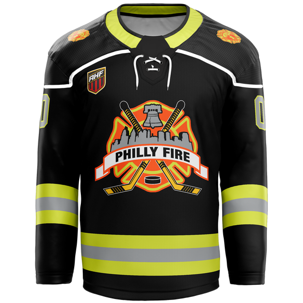 Philly Fire Youth Goalie Sublimated Jersey - Black