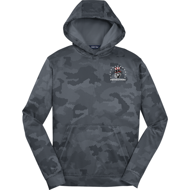 Phila Revolution Youth Sport-Wick CamoHex Fleece Hooded Pullover