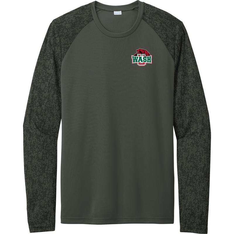 Wash U Long Sleeve Digi Camo Tee